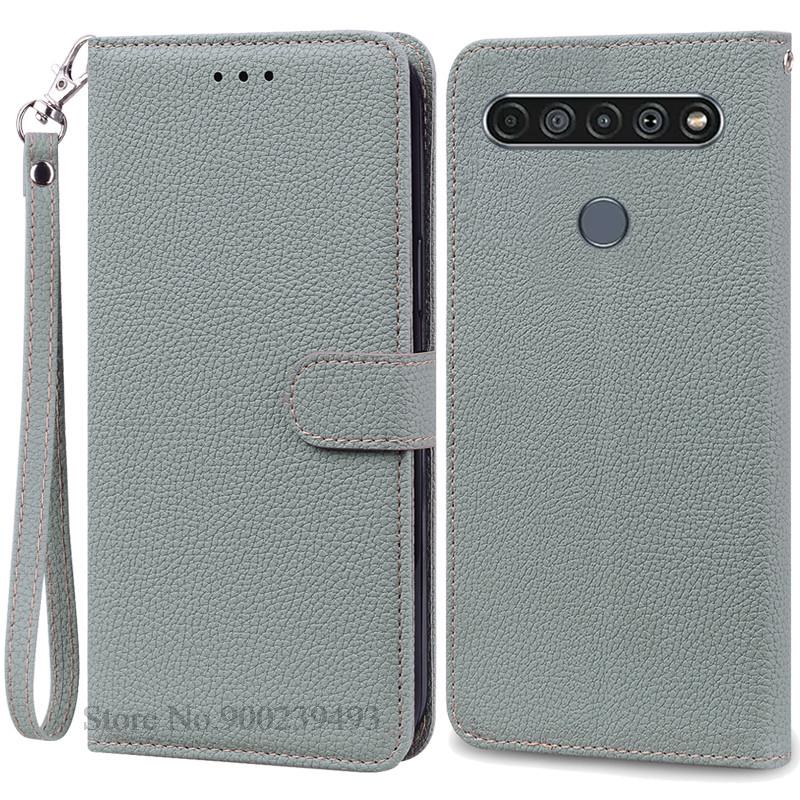 For LG K61 Etui Myk Silikon Lær Lommebok Flip Etui For LG K61 Deksel Coque For Fundas LG K61 LGK61 K 61 Telefonetuier Skall
