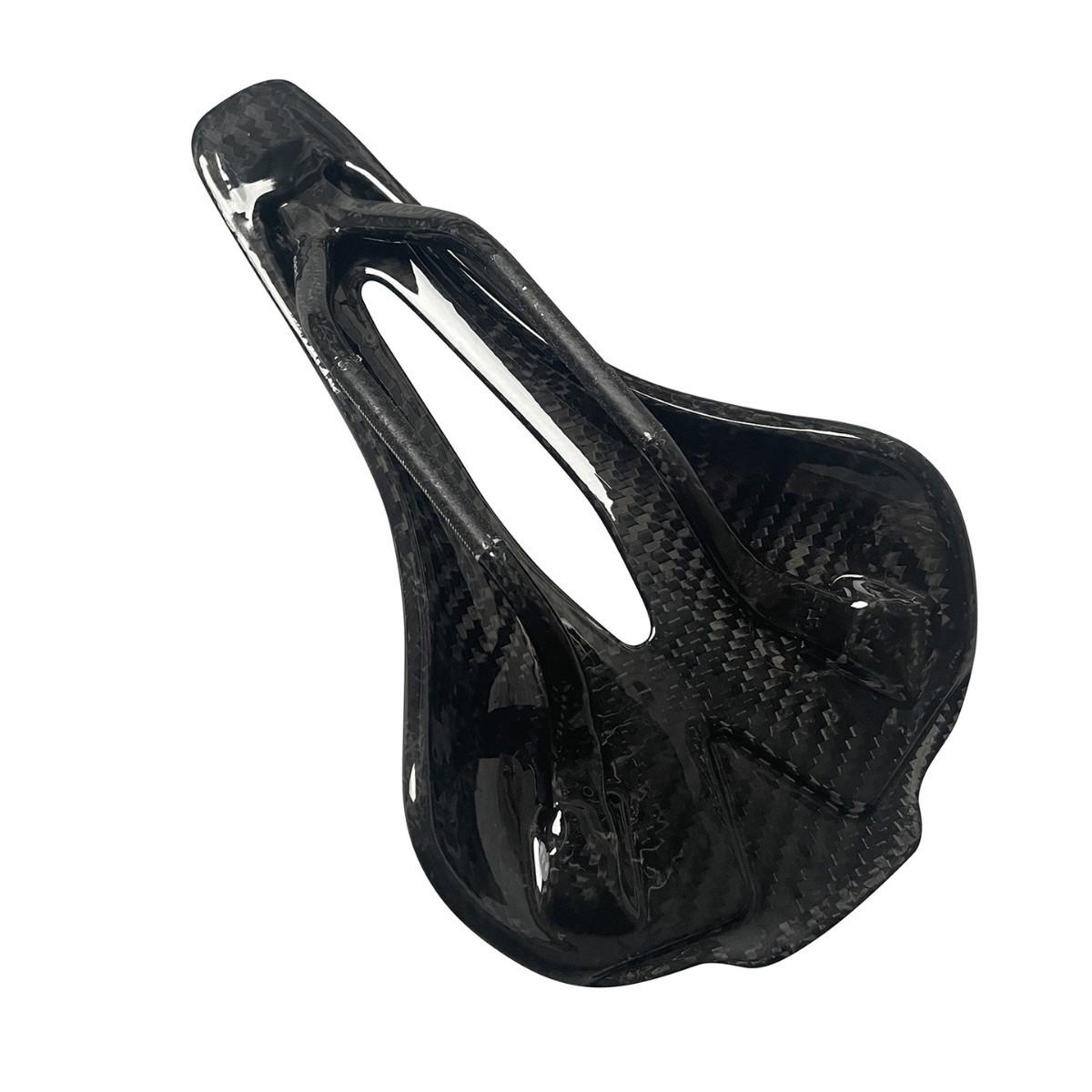 

The same ultra-light full carbon fiber bicycle seat cushion mountain road bike saddle leather seat cushion hollow 250*143MM чёрный