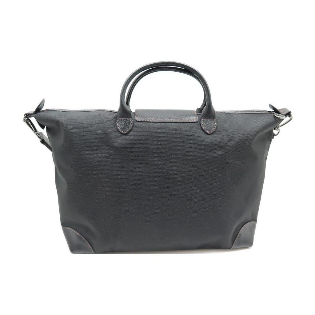 Longchamp Boxford 45 Short Handle Casual Fabric Dumpling Bag Shoulder Tote Large Unisex bags Black 1624080001