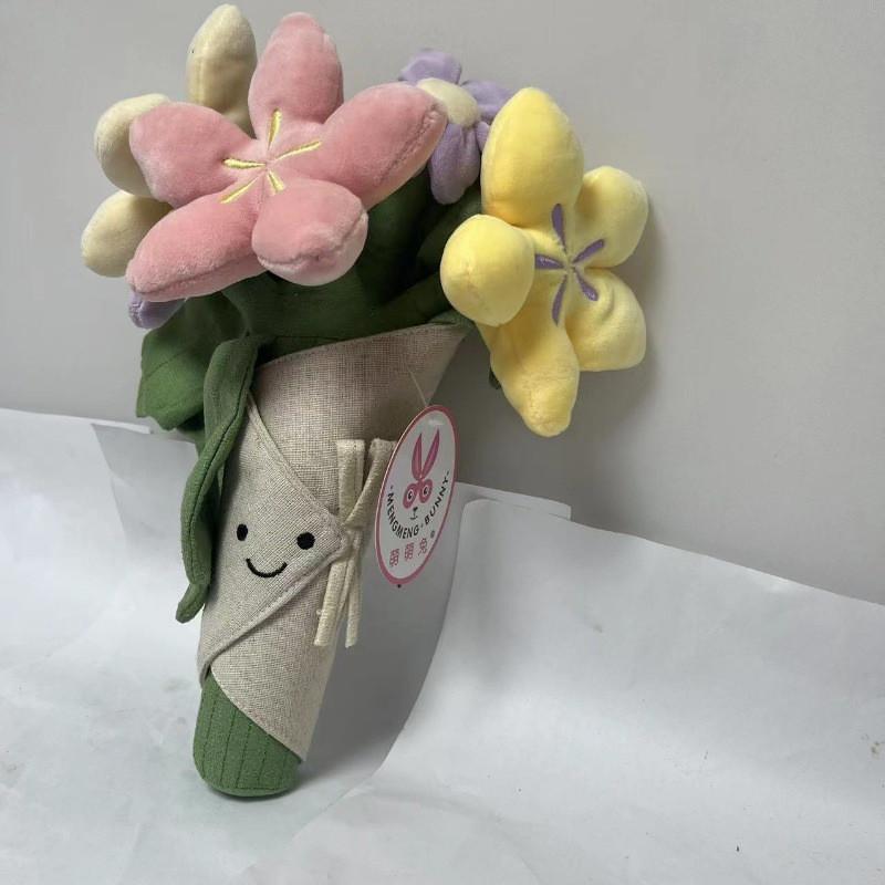 Adorable Floral Plushie Doll Soft Short Plush Stuffed Toy Figurine 16 Inches