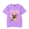 New Anime Anya Forger T-Shirt Women Fashion Harajuku T Shirt Summer Cool Short Sleeve Hip Hop Top Tee