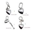 Eye Catching Key Chain Heart Pendant Keyring Bag Ornament Handcrafted Keychains