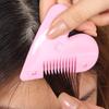 Heart-Shaped Thinning Comb: Barber Tool for Adults & Kids' Bangs