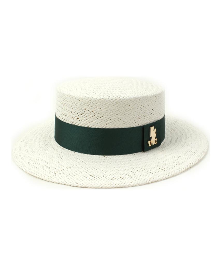 Yunibeosyeolkemiseuteuli Green Line White Panama Hat Panama Hat