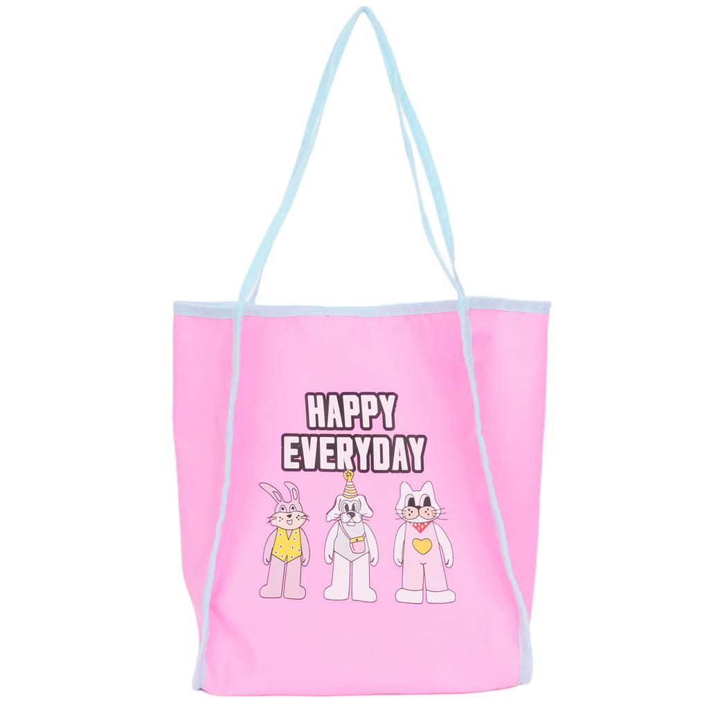 Fresh and versatile tote bag women's large-capacity cartoon printed armpit bag ins fashionable sweet trendy shoulder bag