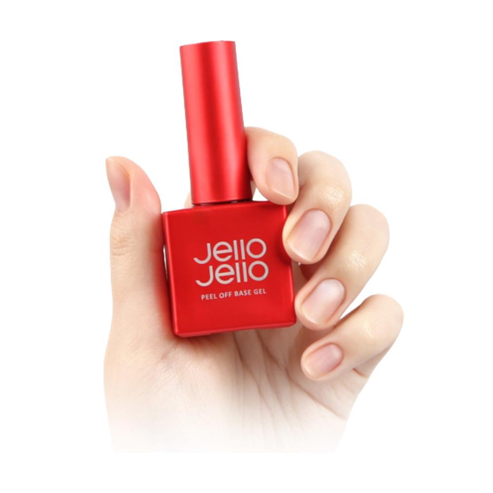 Jello Jello 3-Step Peel-Off Gel Nail System Kit – Base Gel, No-Wipe Glossy Top Gel & One Kill Remover | Acetone-Free Gel Removal (10ml + 10ml + 30ml)