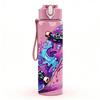 1PC Colorful Graffiti Skateboard Print 750ml Color Plastic Sports Water Bottle Leakproof Flip Straw Lid Suitable for Sports Office Home Use