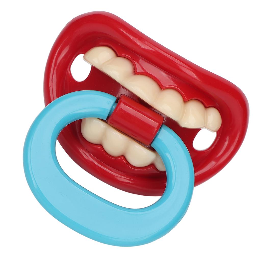 Baby Smile Teeth Pacifier Safe Practical Lightweight Baby Funny Teeth Pacifier for Nursery Bedroom