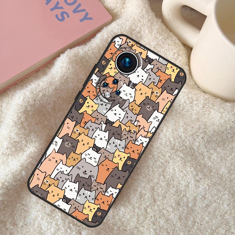 Cute Kawaii Cat Case For Honor Magic 7 5 6 Lite Honor 200 Pro 50 70 90 Lite X9b X9a X8b X8a X8 X9 X9c Coque