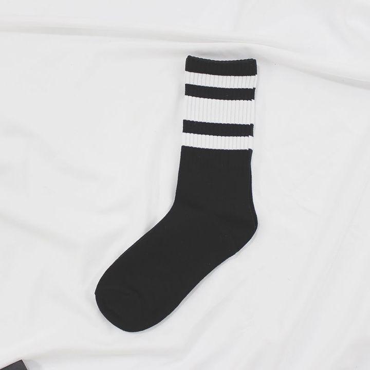 

Модные женские хлопковые носки, красные длинные спортивные носки с высоким берцем, модные универсальные носки One Size черный градиента