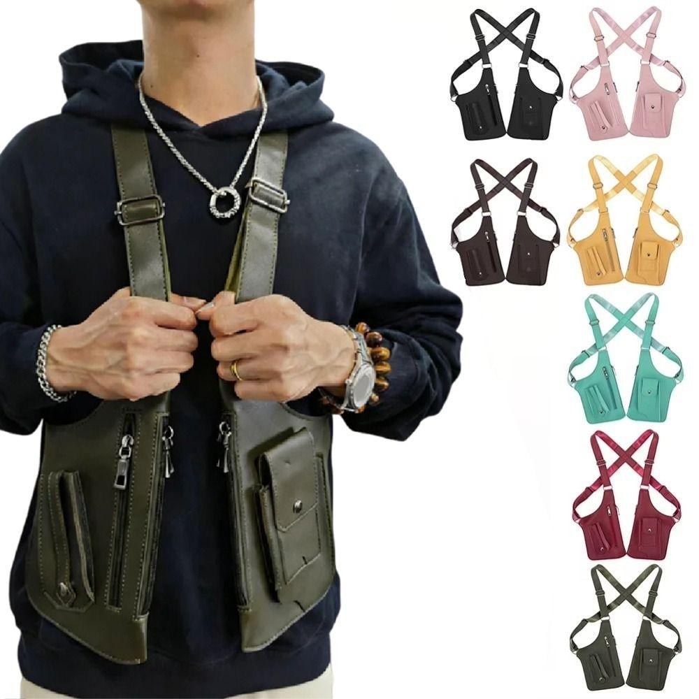 Adjustable Strap Anti-Theft Underarm Bag Vintage Underarm Strap Wallet Pocket Daily Use