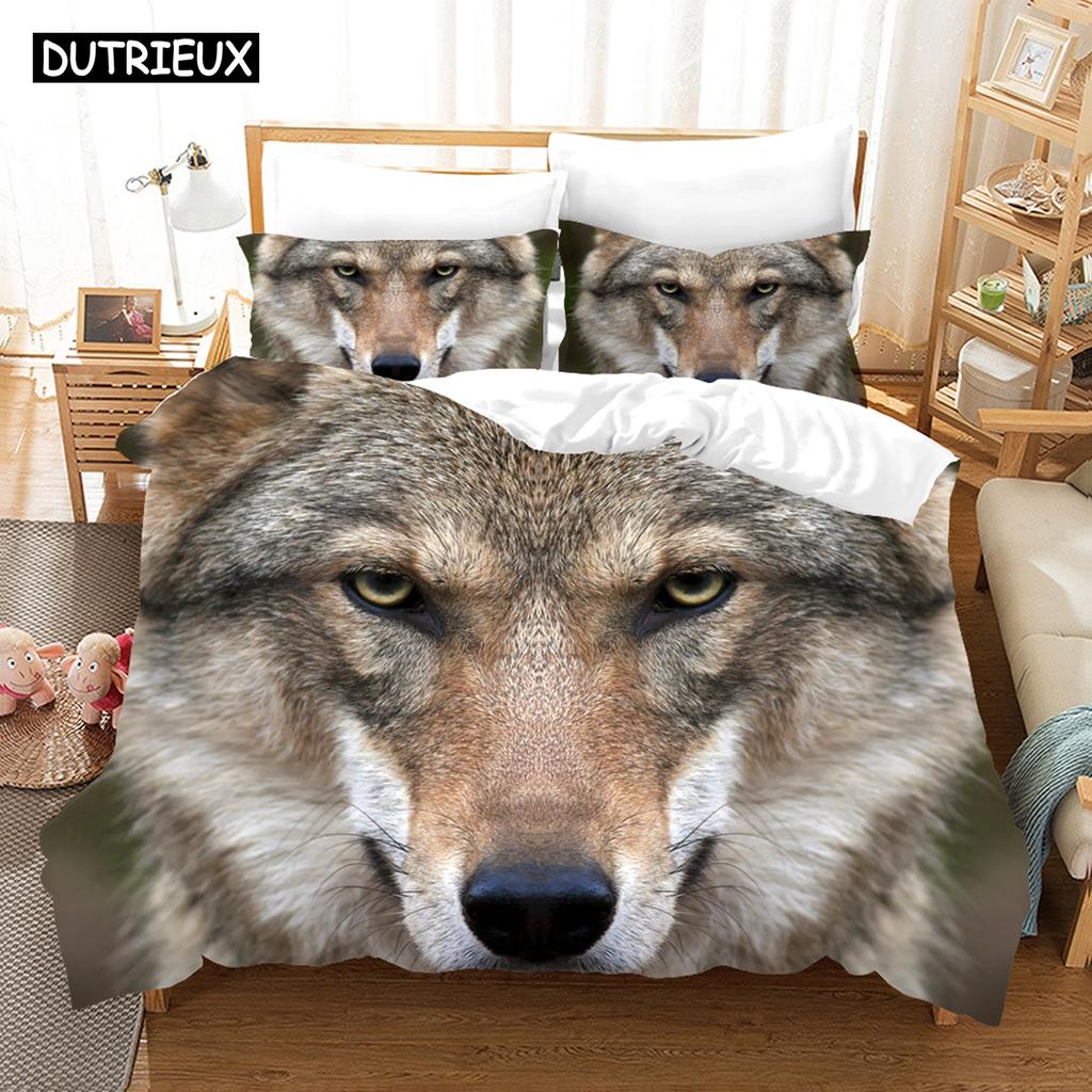 3D Wolf Bedding Sets Duvet Cover Set With Pillowcase Twin Full Queen King Bedclothes Bed Linen