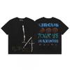 Mens Streetwear Cotton Tee Black Loose Fit Short Sleeve T-Shirt Youth Casual Wear 2025
