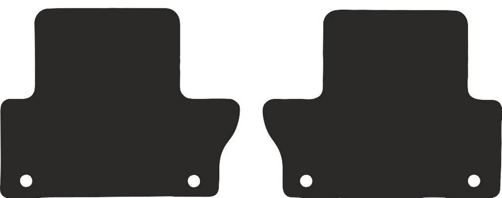 Rear Floor Mats For Volvo Xc60 I Crossover 2008-2017