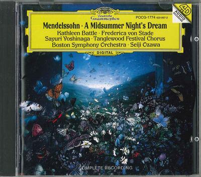 CD SEIJI OZAWA Sen noci svatojánské POCG1774 DEUTSCHE GRAMMO 2021 Japonsko Klasická Použitá