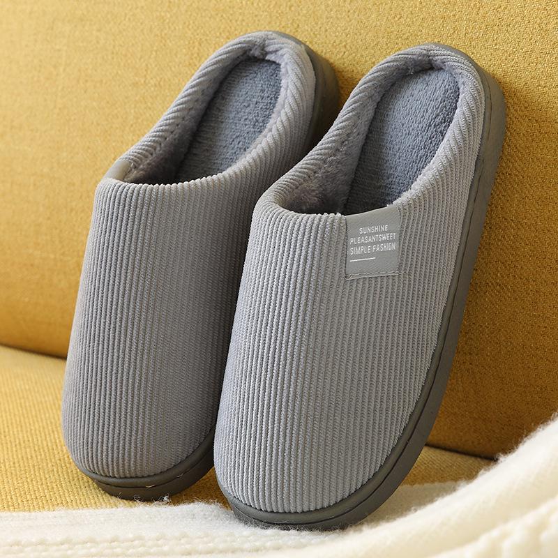 Unisex Non-Slip Warm Cotton Slippers for Home and Office - Winter Collection