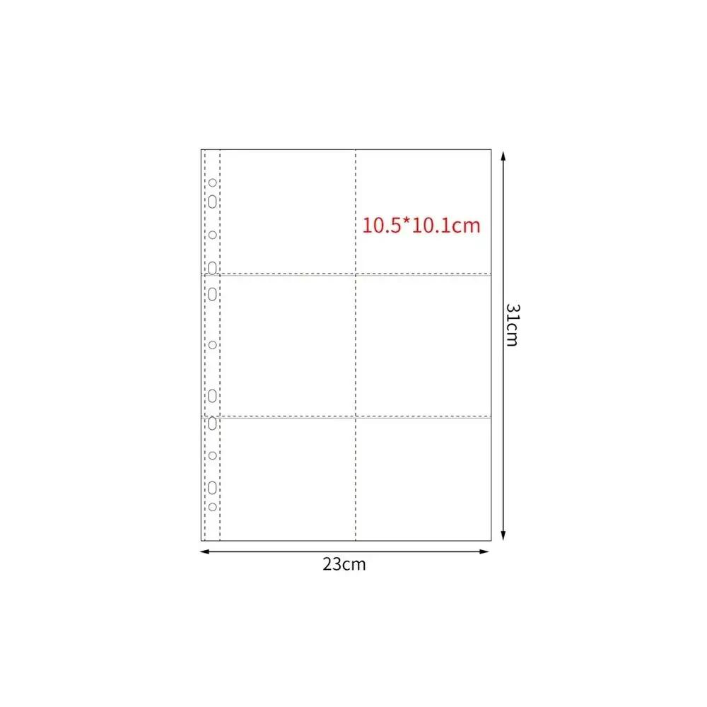 A4 Multiple Pockets Kpop Photocard Binder PP Transparent Photo Album Refill Page Card Stamp Die Jewelry Storage Photocard Holder