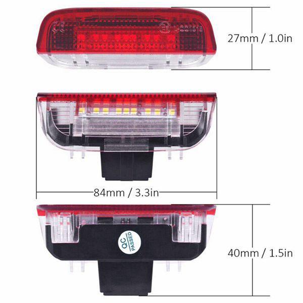 DHBH-4Pcs Car LED Door Warning Light Welcome Projector for Golf 6 7 Jetta MK5 MK6 Passat B6 B7 CC TIGUAN Scirocco
