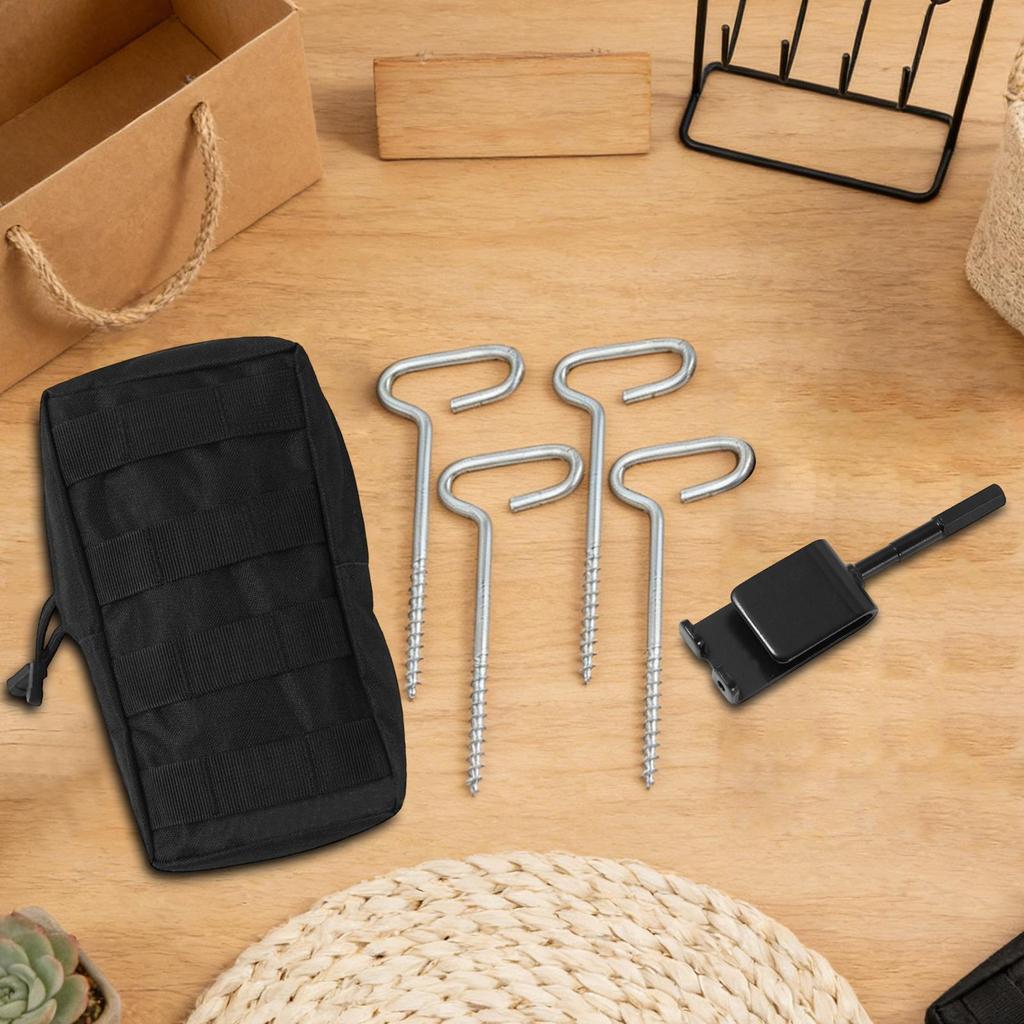 Ice Fishing Tent Drill Tool Universal Outdoor Camping Metal Tent Peg Stake Ice Fishing Shelter Drill Adapter For Outdoor Camping