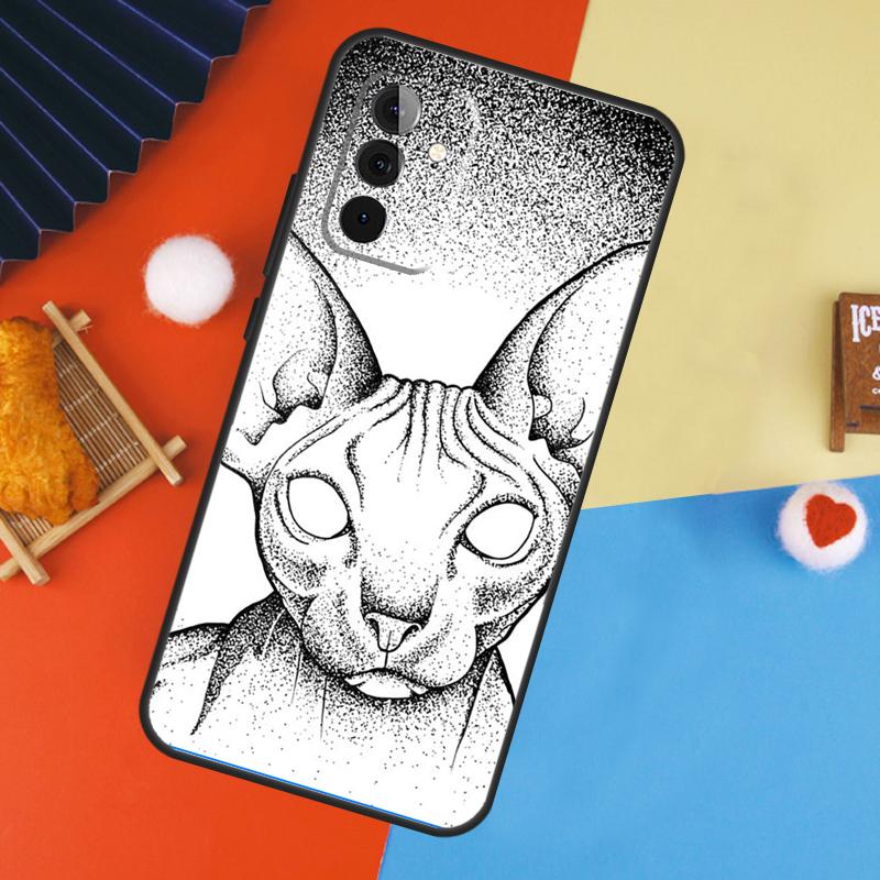 Sphinx Cat Case For Samsung Galaxy A54 A34 A14 A15 A35 A55 A52 A32 A12 A51 A71 A13 A23 A33 A53 Cover