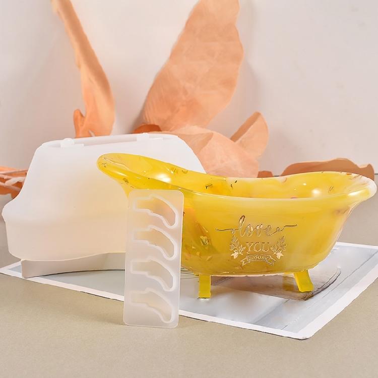 Bathtub Soap Dish Mold Accessory Storage Container Home Decorations Making