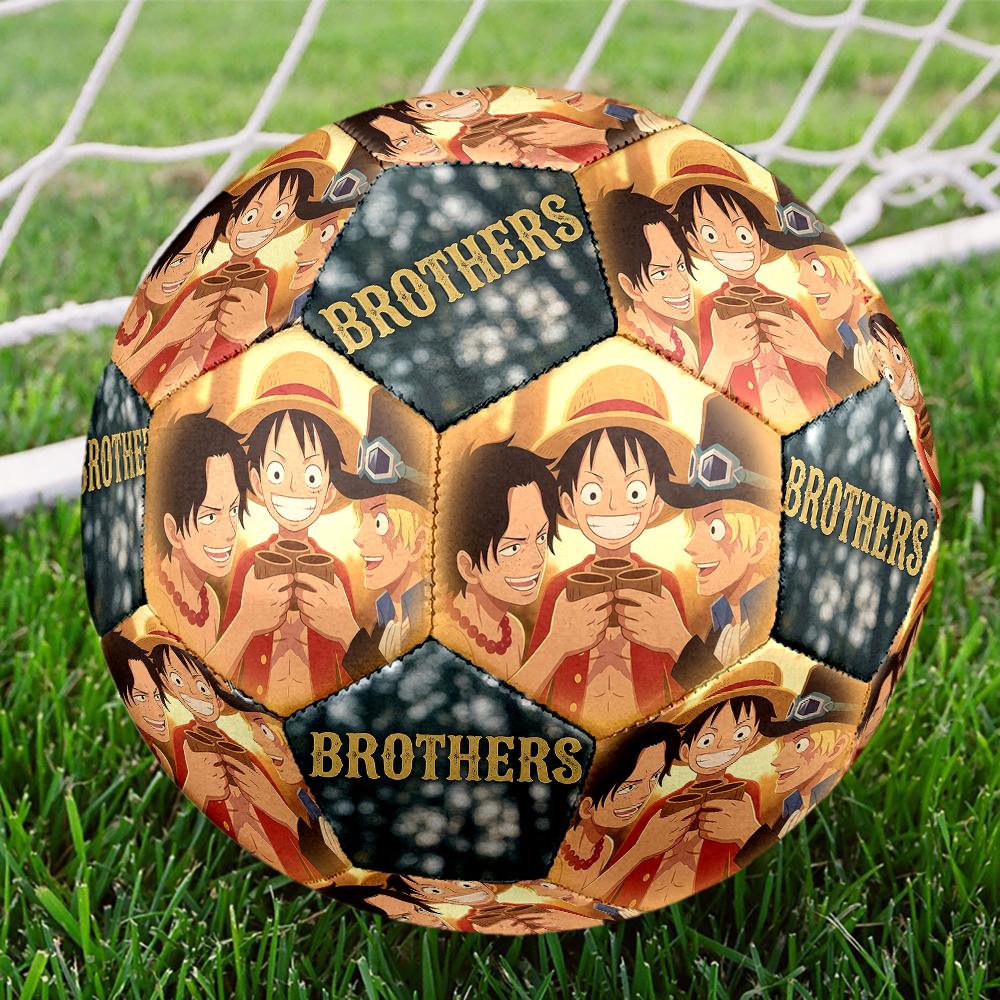 1pc One Piece Football Soccer Ball Size 5 Indoor Soccer Ball Fashion Colorful  Backyard Game -Great For Sports Fans Gift HE32