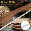 Holz Brotbogenmesser Gezackter Brotbogenschneider Edelstahl Sauerteigbrotmesser Professionelles Brotmesser Schneidegerät mit
