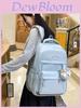Unisex Casual Backpack With Waterresistant Twill Fabric For School And Travel