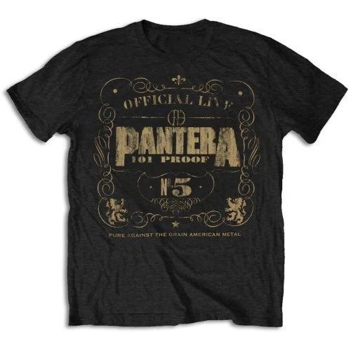 Pantera T Shirt 101% Proof Vintage Logo Official Black Mens Tee NEW Metal Rock XL