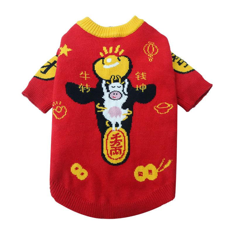 

Fadou Теплый утолщенный хлопковый свитер для собак средних и больших размеров, шарф для кошек, одежда для домашних животных 2XL (about 21-14 kg for pets)