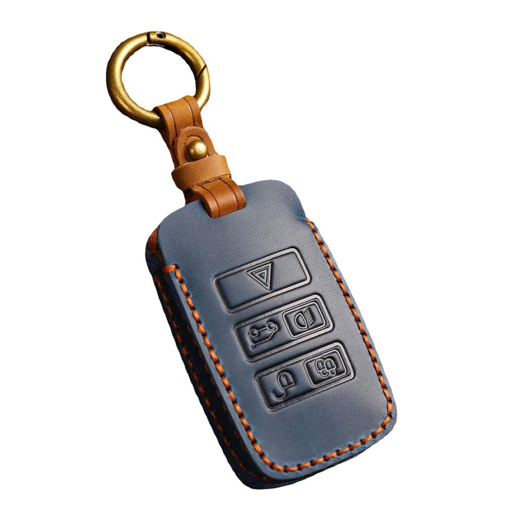 Applicable Land Rover Jaguar Key Case Evoque Range Rover Sport Discovery 5 Line Genuine Leather Case