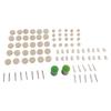 90Pcs Abrasive Soft Felt Wool Polishing Wheel, Total 90 Pieces Wheel, Point, Mandrel Kit for Metal and Nonmetal Materials, Polishing and ing with Smal