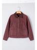 2025 Women's Winter Fashion Lapel Denim Jacket: European-American, Long Sleeve, Zippered, Cotton