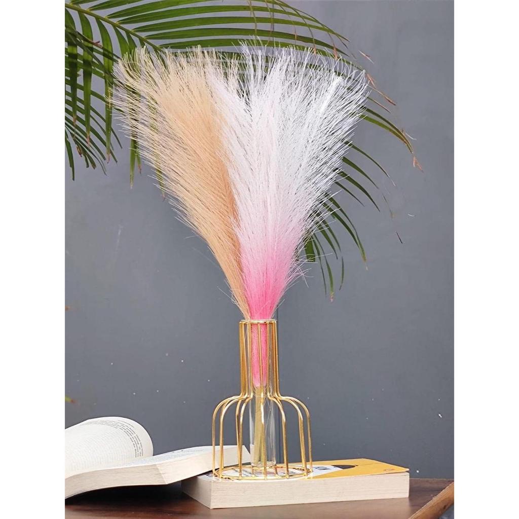 1 Pcs Metal Vase for Home Decor, Living Room, Bedroom, Office, Table Centerpiece | Propagation Station with Metal Frame,