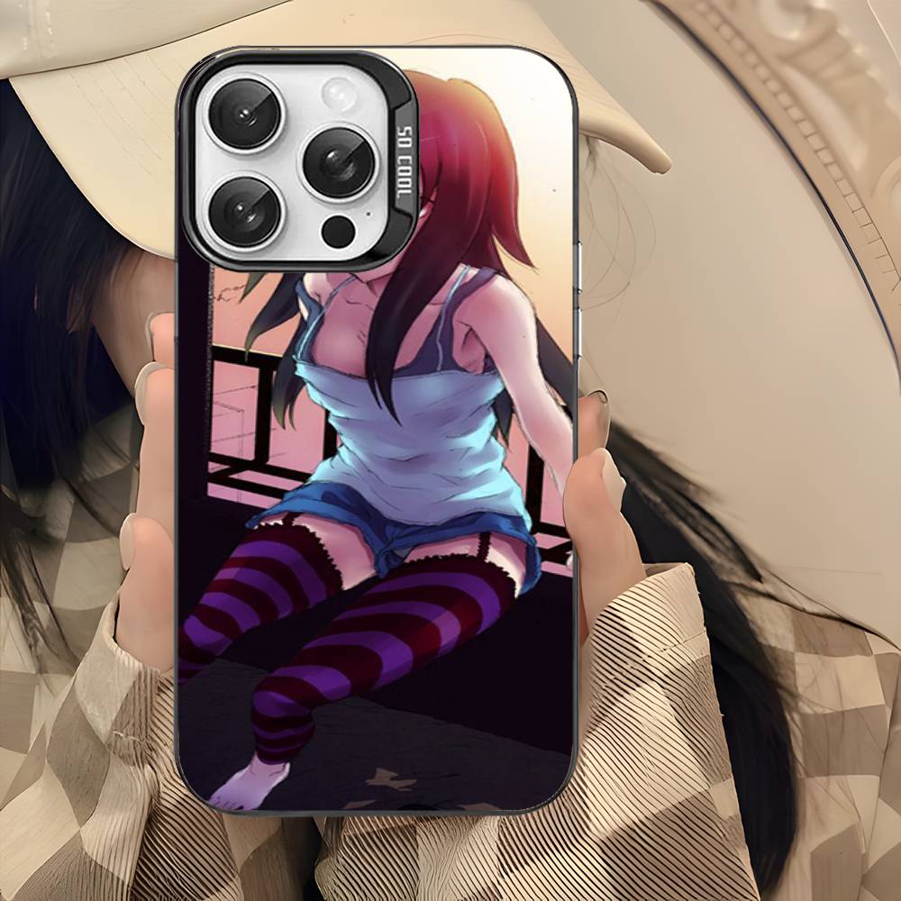 Watamote K-Kuroki T-Tomoko Phone Case For IPhone 17 16 15 14 13 12 11 Pro Max Color Black Matte Cover