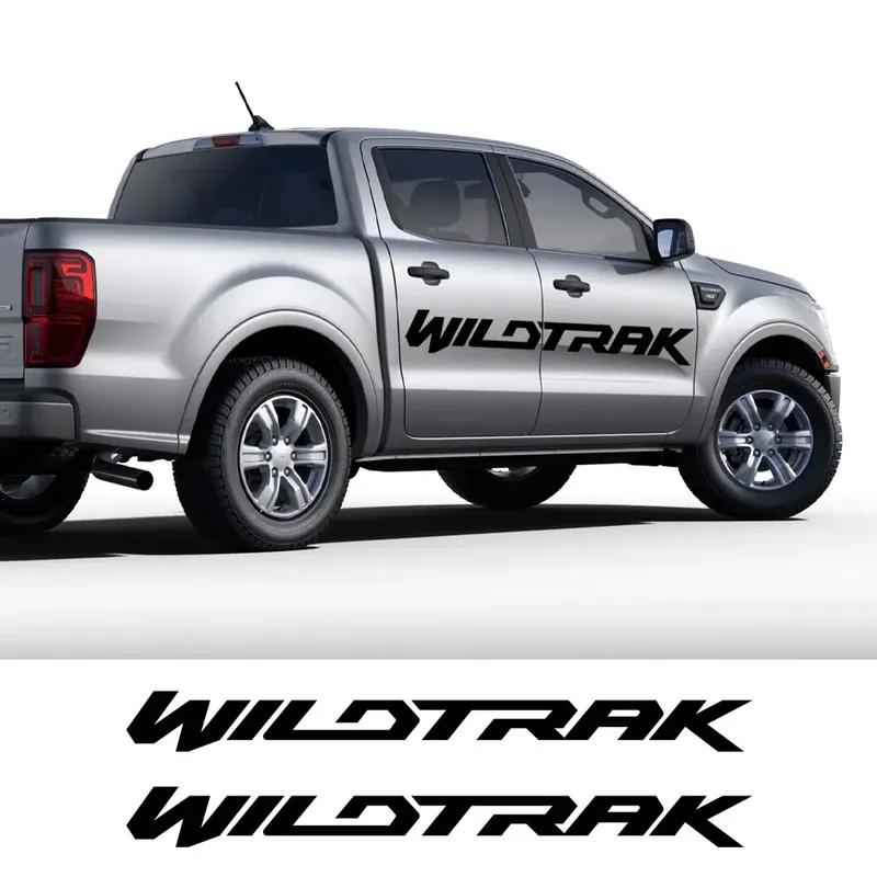 2Pcs Car Door Side Stickers For Ford Ranger Raptor Truck Graphic  Decor Decals Pickup Vinyl Cover Auto Tuning Accessories