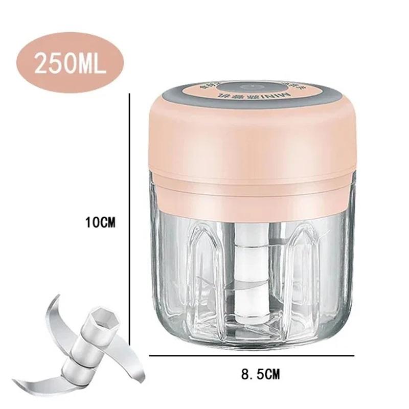 100/250ML Electric Mini Garlic Masher Kitchen Portable Food Chopper USB Charging Electric Garlic Chopper Food chopper Gadgets