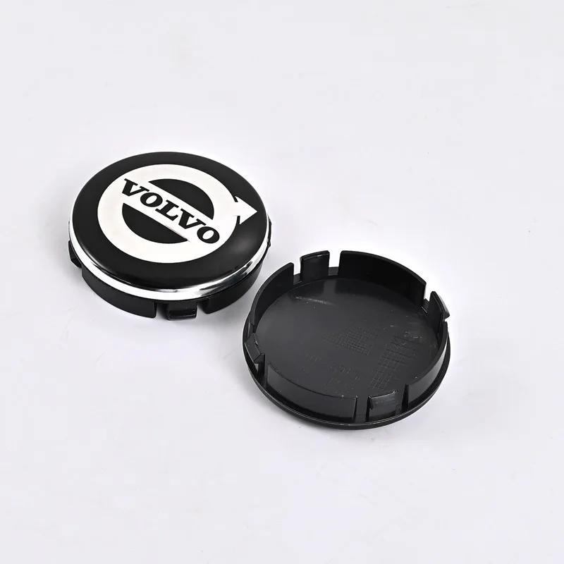4PCS 64mm Car Wheel Center Hub Cap Rim Cover Emblem Stickers For Volvo XC60 V60 S60 V40 V50 S40 S80 C30 XC40 XC70 XC90 R Design