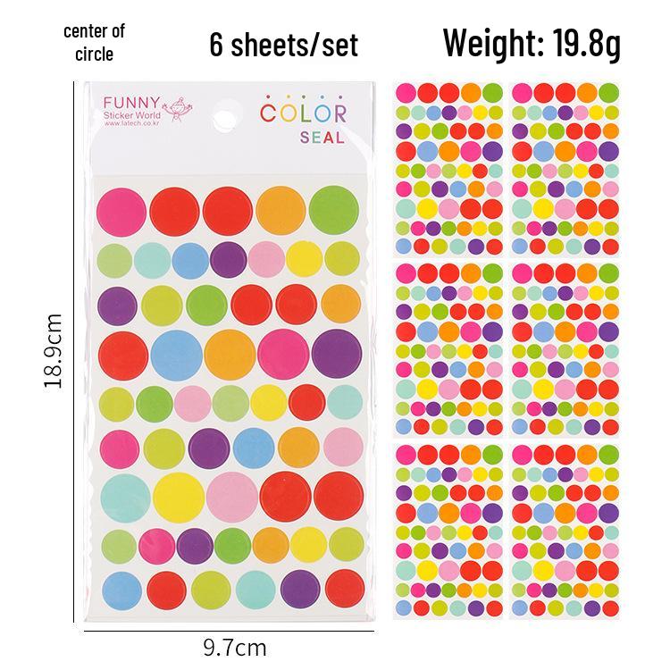 

Свежие и Веселые Декоративные Наклейки в Форме Сердца и Звезды (6 листов)