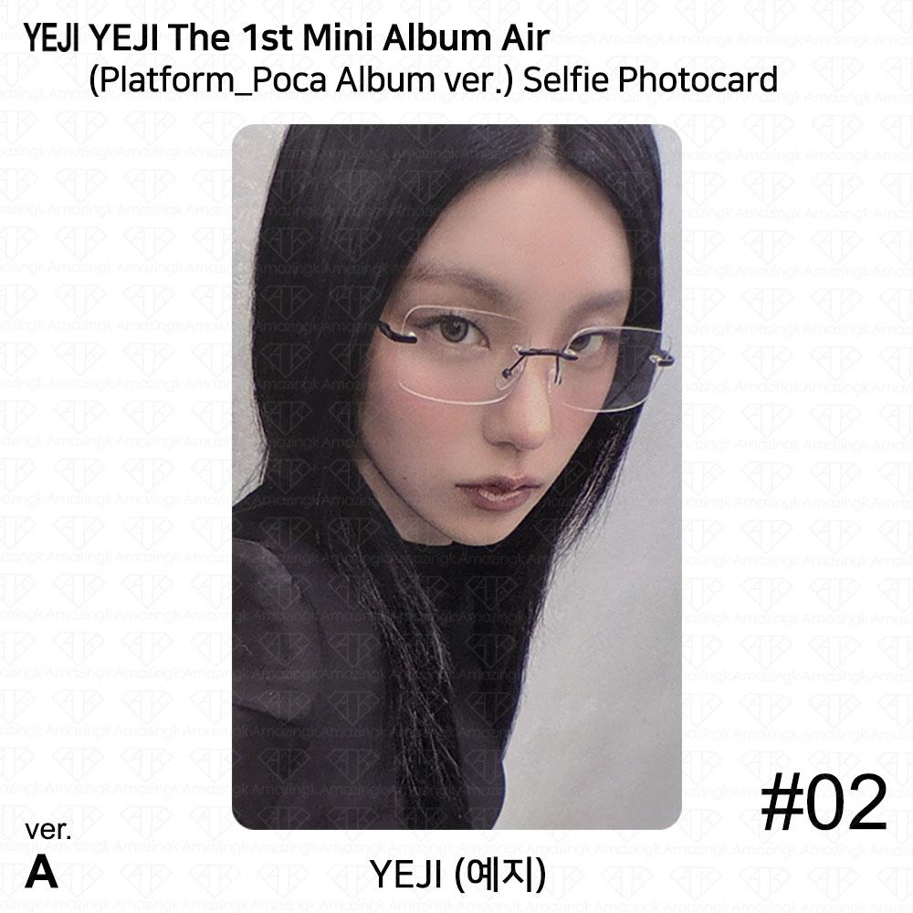 

Yeji The 1st Mini Album AIR Official Photocard Platform Poca album ver ITZY KPOP Selfie PC #2 (A ver.)