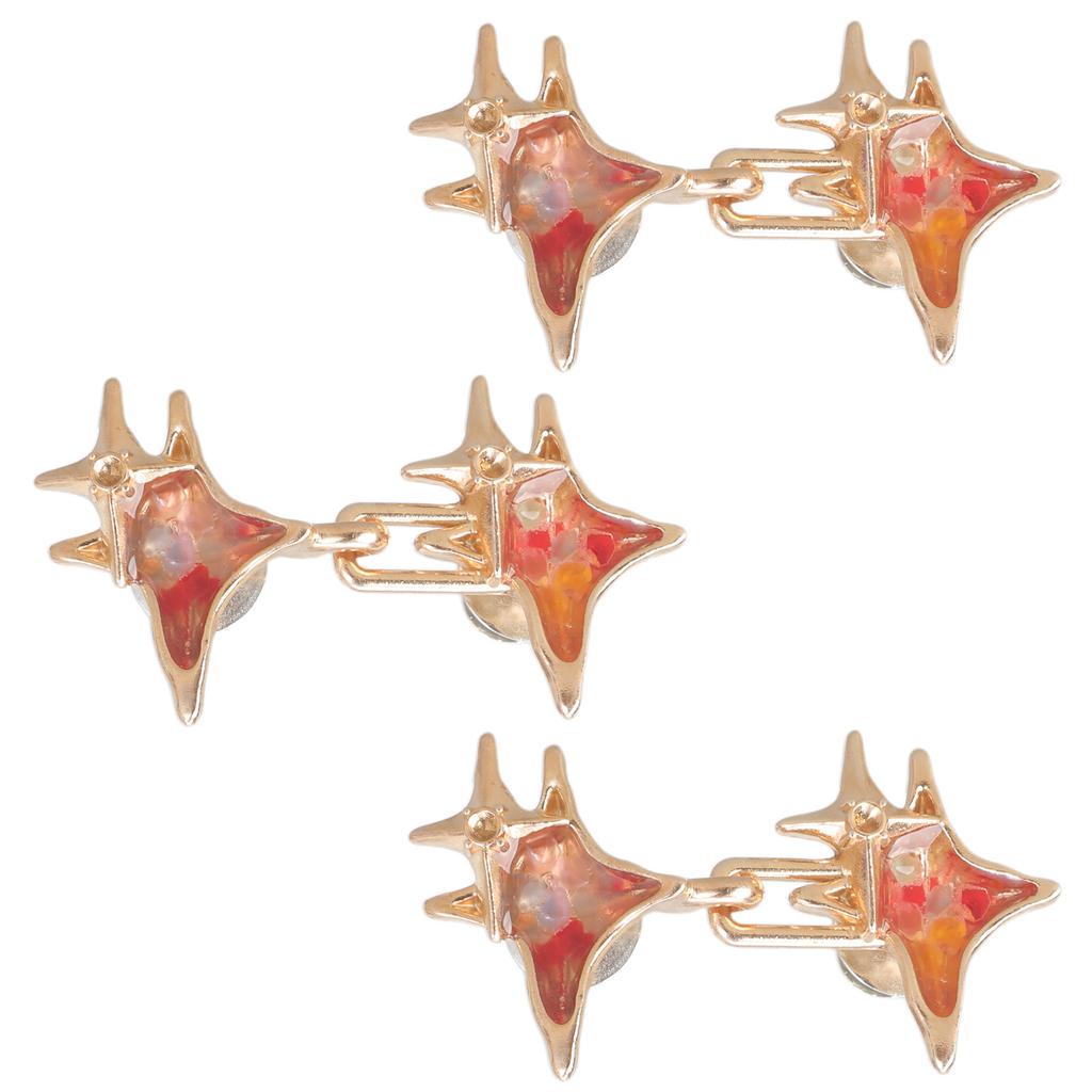 Crystal Crossed Star Waist Tighten Pins Nonrust Plating Easy To Install Adjustable Clip For Loose Pants Waist Adjusters