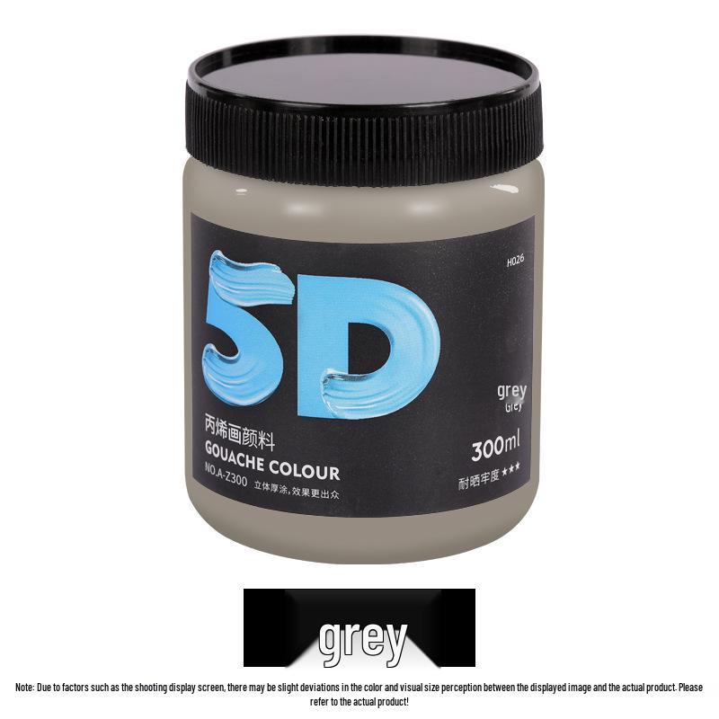 Lata de Pintura Acrílica de 300 ml: Impermeable, Ideal para Estudiantes de Arte, Proyectos de Bricolaje y Arte Pintado a Mano por Niños