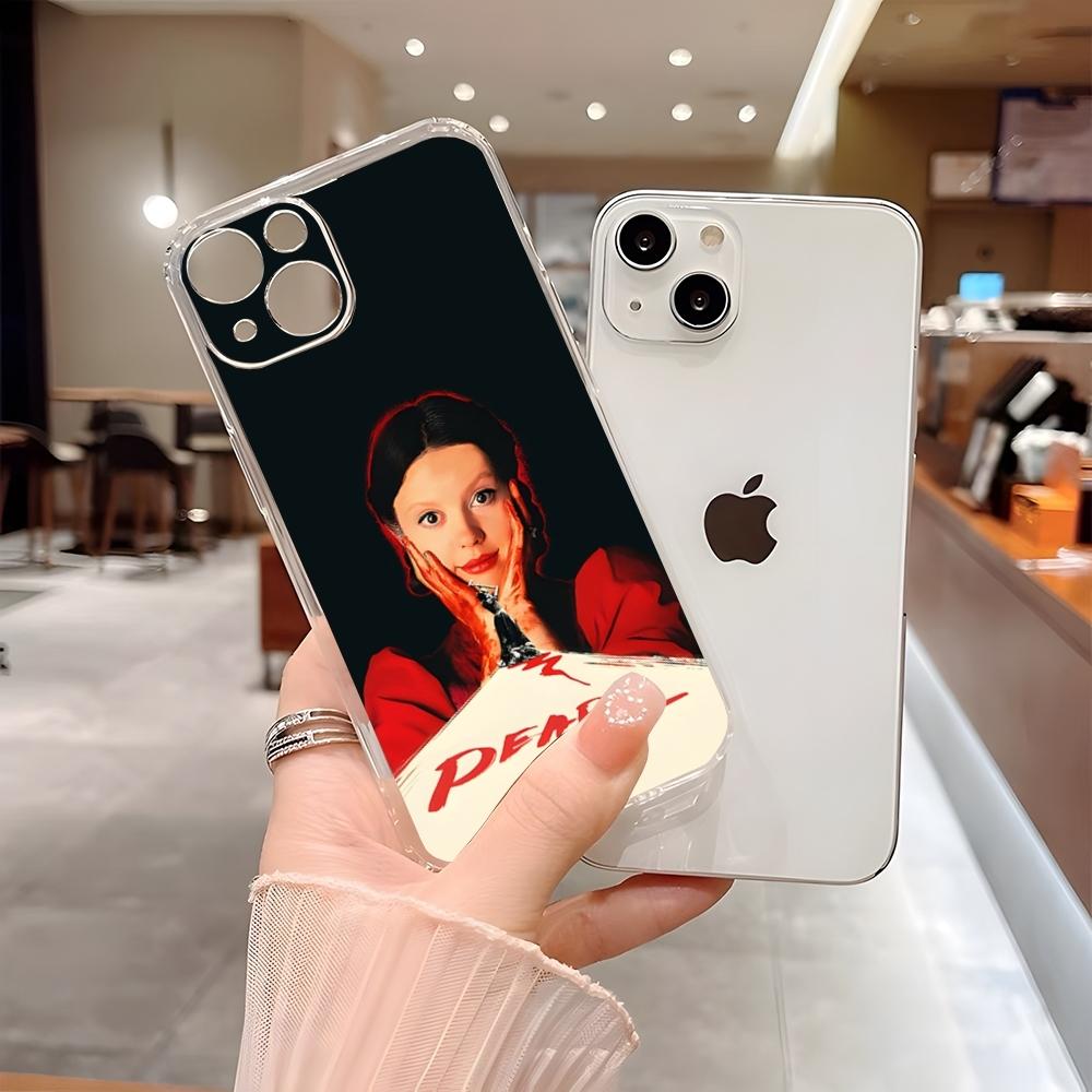

Horror Movie Pearl Phone Case For 15 Pro Max Iphone 17 14 Plus 11 12 13 16 Plus X XR XS SE Transparent Cover iPhone12 Pro