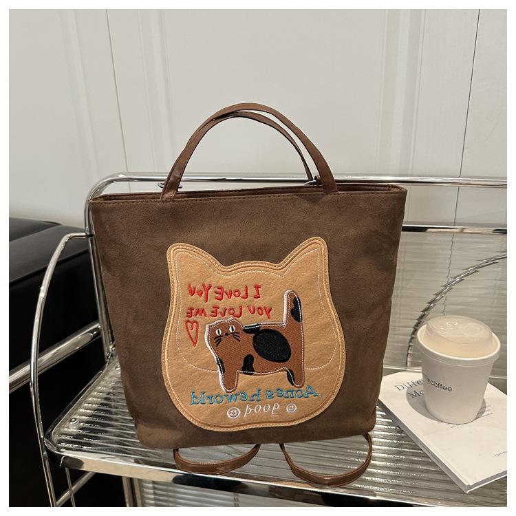 

2025 new niche design Korean version of cute shoulder bag women s casual large-capacity fashion versatile commuter tote bag