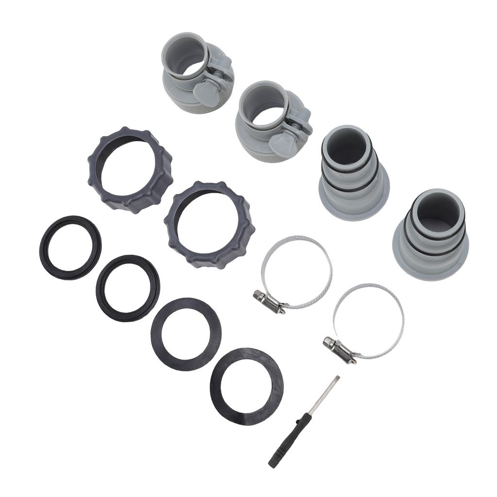 Filter Pump Hose Adapter ABS High Temperature Proof 1.251.5in Pool Filter Pump Hose Connector