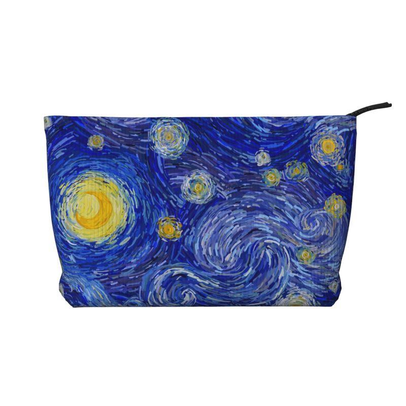 

Starry Night Cosmetic Bag for Women Blue Sky Van Gogh Large Capacity Makeup Bag Organizer Case Beauty Storage Toiletry Bags