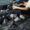 Table ronde de camping, mini table ronde portable pour pique-nique en plein air, pliable, petit brasero, équipement de camping, accessoires