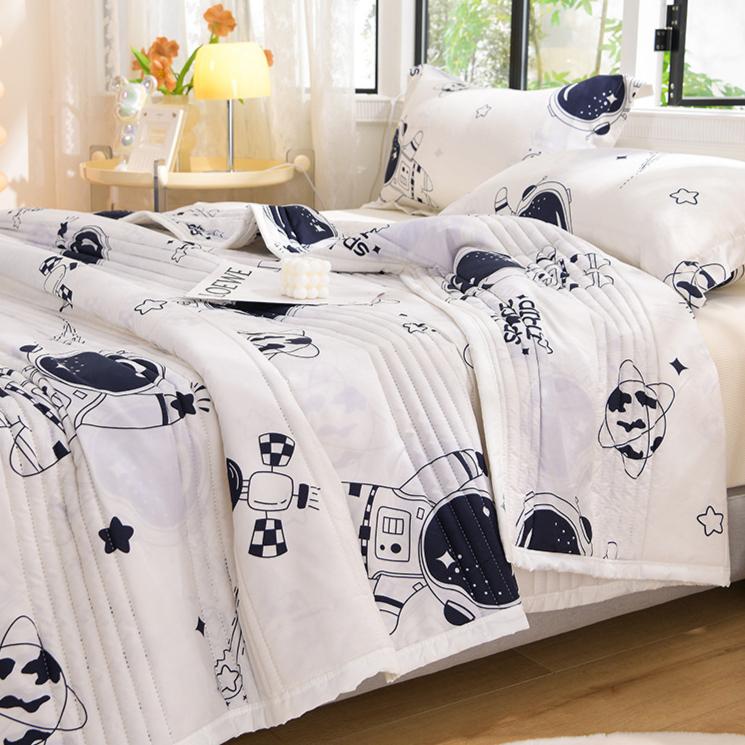 Light Luxury Cartoon Blanket Kawaii Sofa Towel Summer Cool Quilt Single Double Nap Cover Cotton Blanket Bedspread Soft Bed Sheet