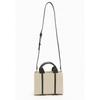 Summer New Tote Women's Bag Premium Sense Black Spell White Mini Canvas City Shoulder Tote Crossbody Bag