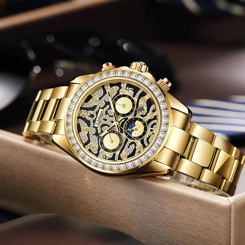 

Durenwei Luxury Men s Multifunctional Day-Date Waterproof Automatic Mechanical Watch